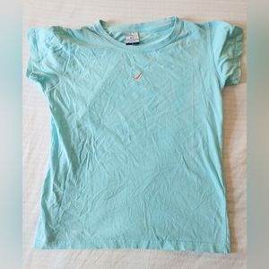 💚 Vintage CUFFY'S OF CAPE COD Baby Blue T Shirt Size Small
